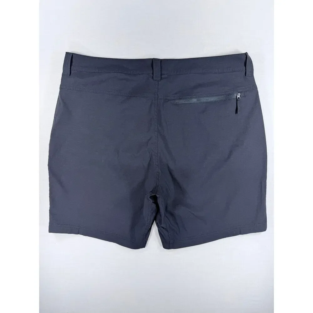 The North Face Mens Exploration Cargo Shorts Size 38 Black Hiking Athletic